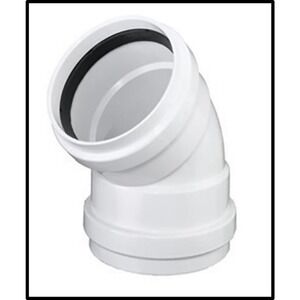 (4) TIGRE 4" Sewer and Drain 45º Elbow PVC SDR 35 ASTM D-3034/F1336 CSA B182.2